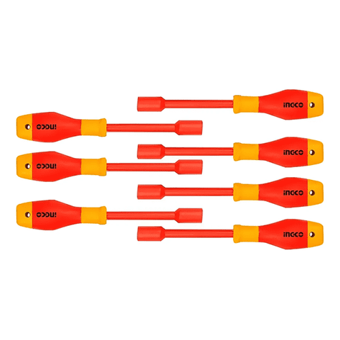 Genérico - Set Destornilladores Dado Hexagonal Aislado 7 Piezas Ingco