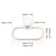 thumbnail image 2 of Uxcell Anillo para Toallas Ovalado Montado en la Pared ABS Soporte Colgante Autoadhesivo, Blanco Paquete de 2, 2 of 7