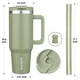 thumbnail image 3 of Vaso Térmico De 40 Oz De Acero Inoxidable Con Asa, 3 of 6