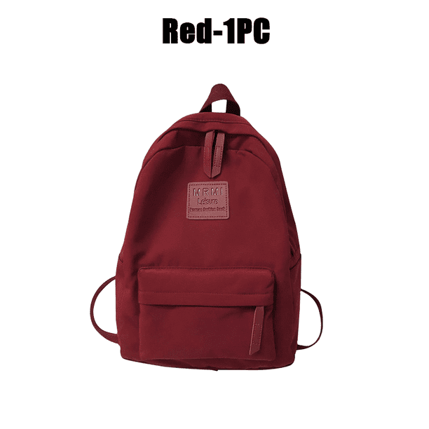 Waterproof Teenage Bookbag Nylon Rucksack Fashion Girl Backpack Women Shoulder Bag High School Schoolbag Black