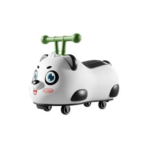 Babyluna - Correpasillos Auto Andador Infantil Con Luces Y Música Oso Panda Negro