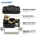 thumbnail image 3 of Receptáculo de bloqueo ELEGRP NEMA L5-30R 30A 125V 2P 3W negro, 3 of 4