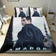 thumbnail image 1 of El Aficionado Conjunto de sábanas temático, trío de piezas, cómodo y amigable con la piel, diseño único, regalo de decoración para el hogar para familiares, amigos y fans,135cm *200cm, 1 of 6