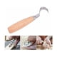 thumbnail image 3 of Cincel de precisión, herramienta de tallado de cuchillos con gancho para bricolaje, ergonómica, para trabajar la madera, doblado de cucharas, duradera, para principiantes, cuchillo de tallado de acero, 3 of 5
