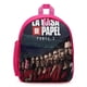 thumbnail image 1 of La Casa de Papel Mochila Escolar para Niños y Niñas, Mochila Infantil Ligera de Alta Calidad, Grande y Duradera ROSA, 1 of 6