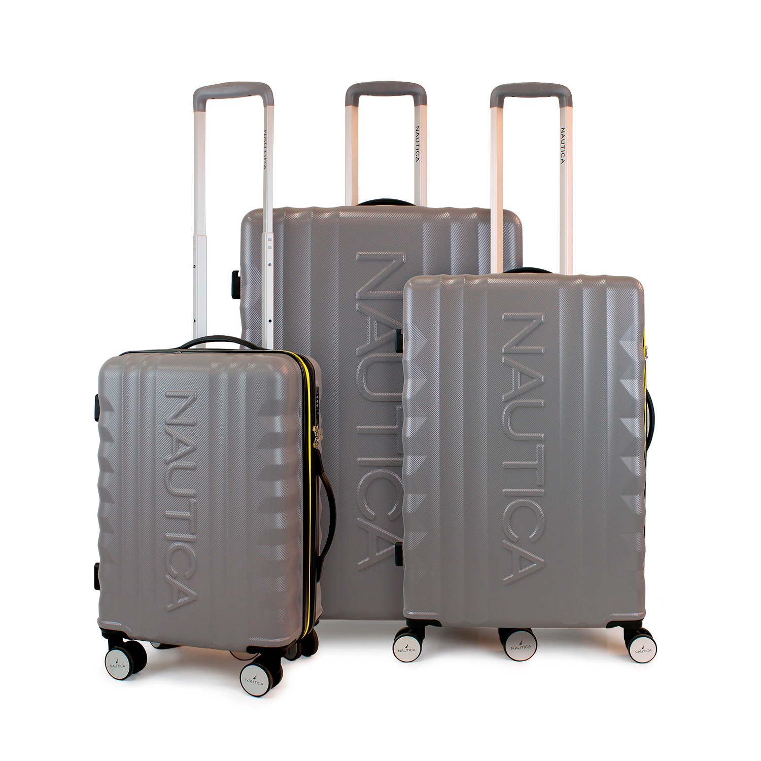 Set De 3 Maletas S+M+Nautica Polonia Gris