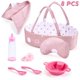 thumbnail image 1 of Juego de accesorios para muñecas Enjoyin, 8 piezas, para muñecas de 23 a 30 cm, 1 of 5