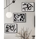 thumbnail image 3 of Arte mural PHOPAGO abstracto en blanco y negro 28 x 36 cm con marco, 3 of 9