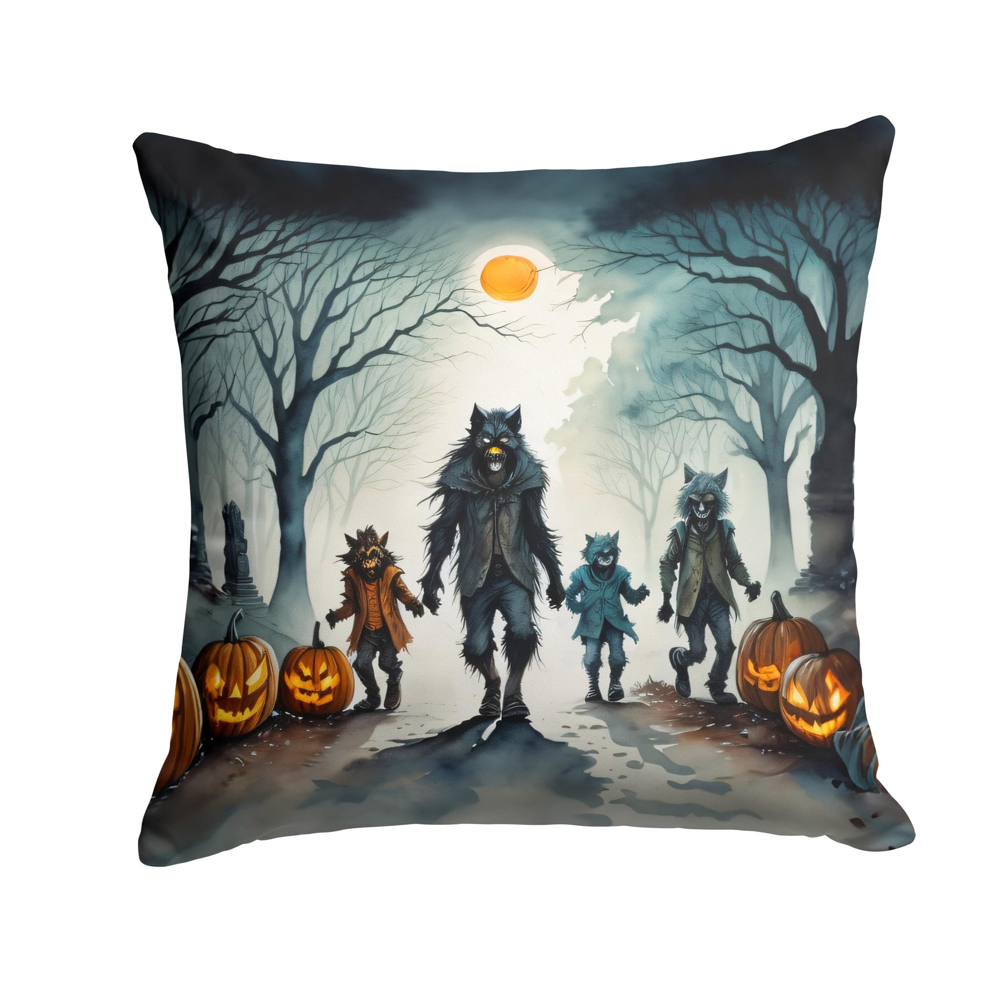 Carolines Treasures - Cojín Werewolves Halloween 14x14