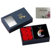 Collar Heshpaws Tree Of Life Luna Creciente Rosa Natural