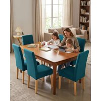 Mylhogar - Set De 6 Fundas Para Sillas Estampado Botanico