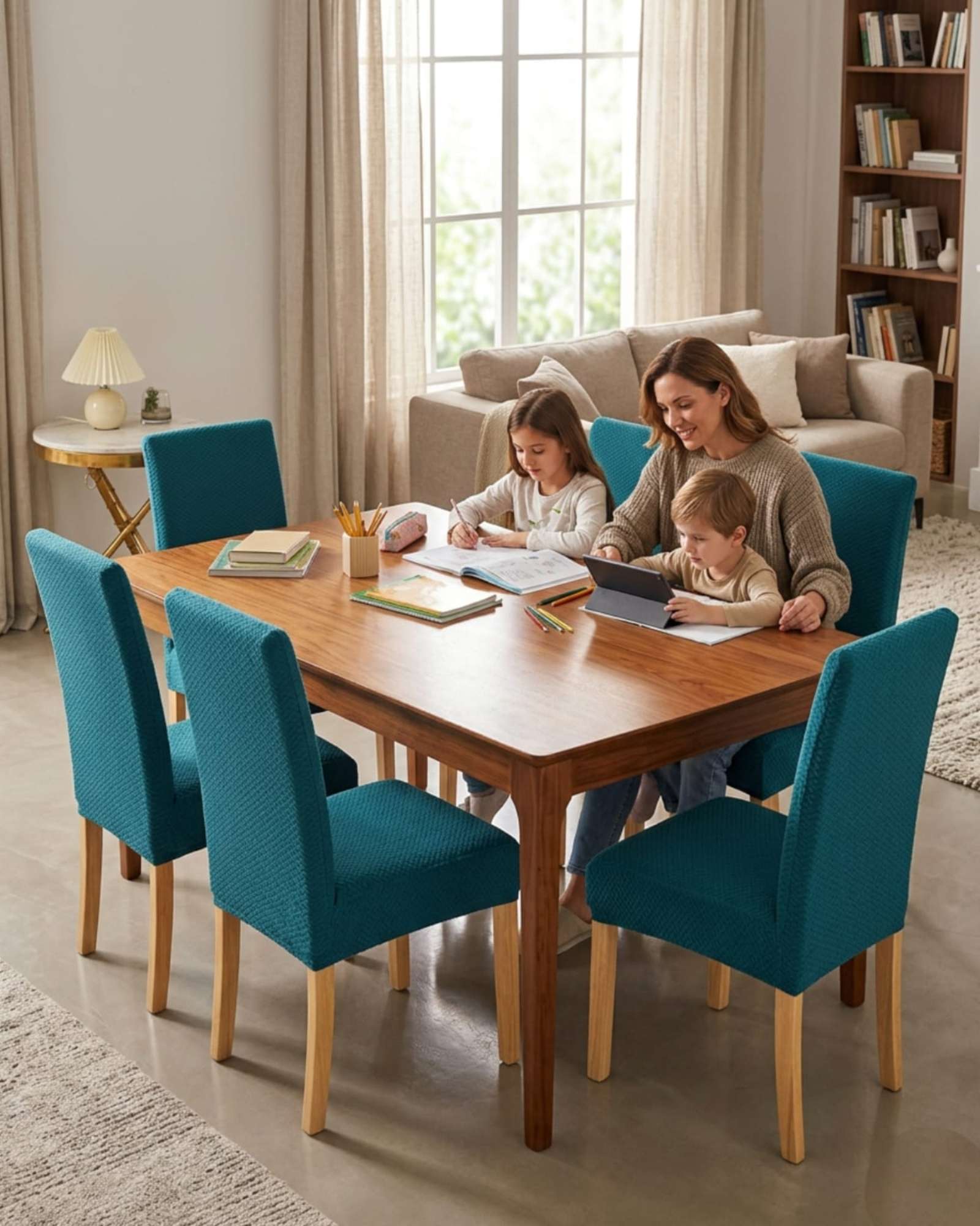 Mylhogar - Set De 6 Fundas Para Sillas Estampado Botanico