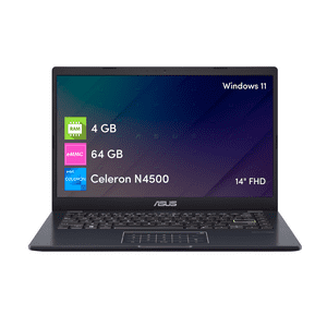 Notebook Asus Vivobook Go Celeron 4Gb 64Gb 14"" Fhd W11 Azul