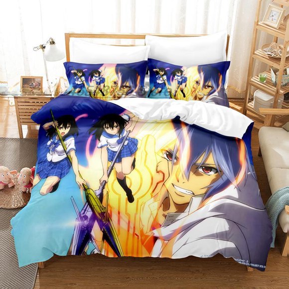Kawaii Anime Strike the Blood Bedding Set Single Twin Full Size Bed Set Adult Kid Bedroom Duvet cover Sets Bed Sheets