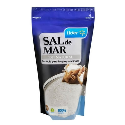 Sal De Mar 100% Natural 800 G Lider