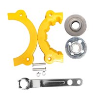 Magideal - Afilador De Taladros Guía De Afilado De Taladros Herramienta Con Placa De Presión Portátil Amarillo Fácil De Instalar Reemplazar Amoladora De Taladro