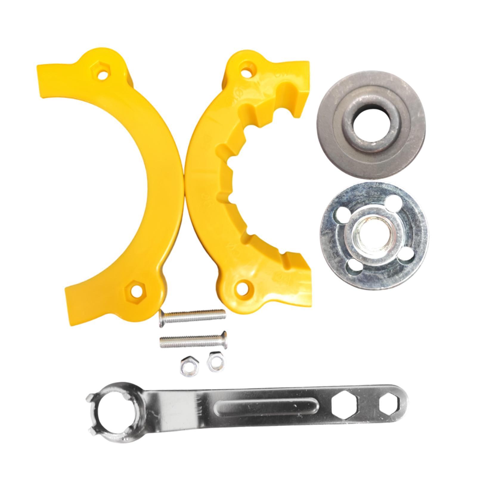 Magideal - Afilador De Taladros Guía De Afilado De Taladros Herramienta Con Placa De Presión Portátil Amarillo Fácil De Instalar Reemplazar Amoladora De Taladro