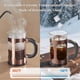 thumbnail image 3 of Cafetera French Press Veken de vidrio resistente al calor de 600 ml, 3 of 9