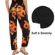 thumbnail image 5 of Pantalones de mujer, pantalones de yoga bohemios de cintura alta con bolsillos lavables a máquina, 5 of 5