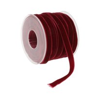 Magideal - Cinta De Terciopelo Cinta De Floristería Rollo De Cinta De Terciopelo De Una Cara De 20 Yardas Para Envolver Regalos Decoración Artesanías Hechas A Ma Rojo