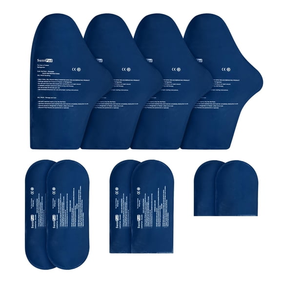 Set De Reemplazo De 10 Piezas De Paquetes De Gel Frío Tallas S m
