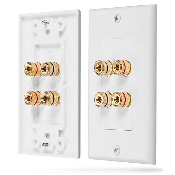Plato de pared Fosmon Home Theater chapado en oro, cobre blanco
