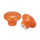 thumbnail image 4 of Uxcell 5 piezas de pomos de cerámica para cajones en forma de hongo tiradores de puertas naranja 38x28mm, 4 of 6
