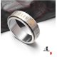 thumbnail image 3 of Anillo de Titanio Silver Giratorio Gold Yin Yang Antiestres, 3 of 3