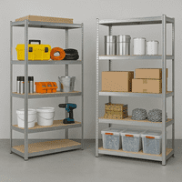 Klac - Pack 2 Estante Rack Metalico 180 X 90 X 40 Galvanizado