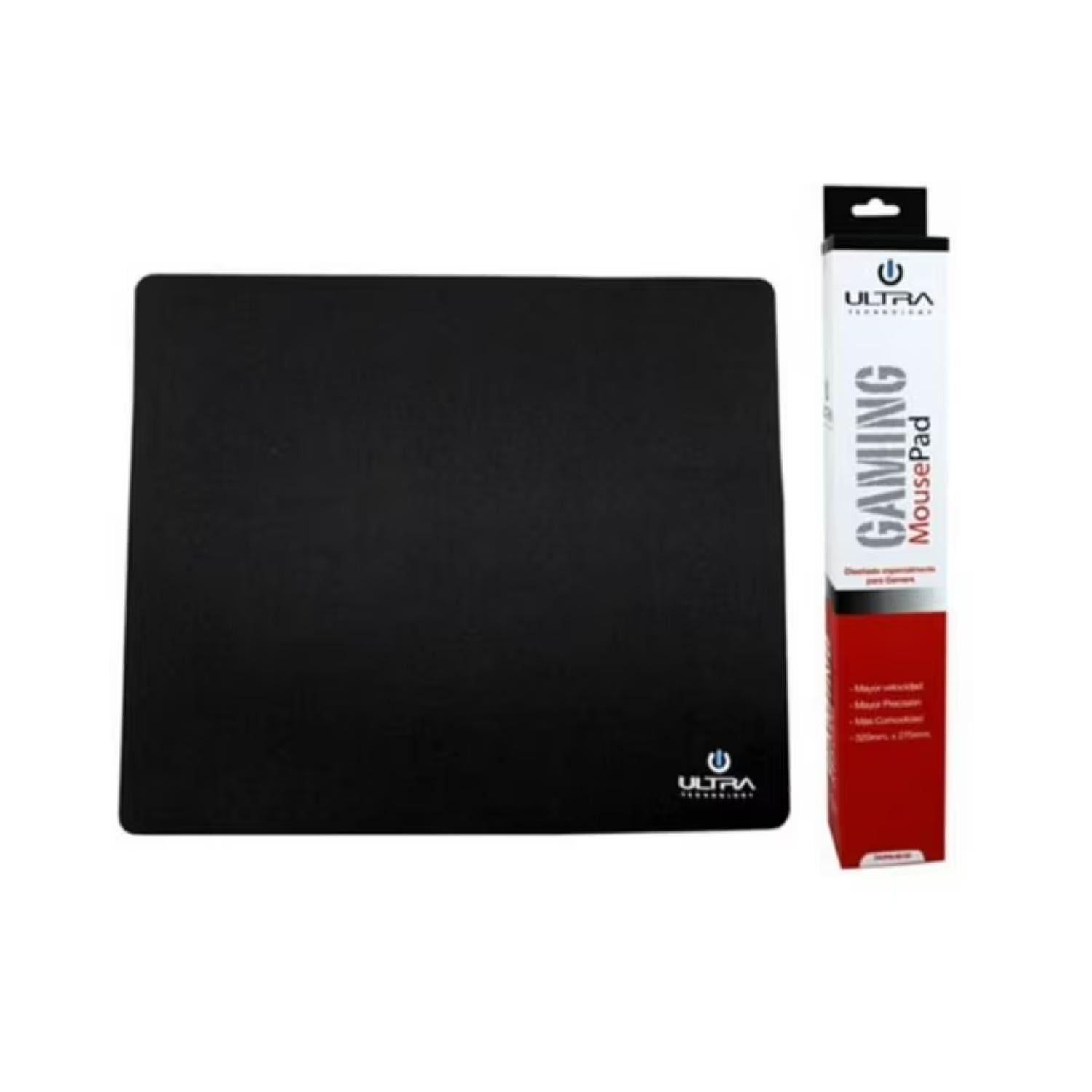 Ultra - Mousepad Gamer Antideslizante 32x27 Negro