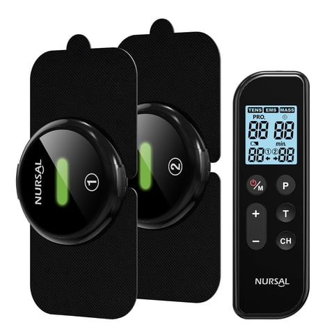 Dispositivo De Electroterapia Unidad Tens Inalámbrica Nursal (2 Almohadillas)