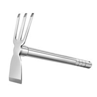 Ioensy - Azada De Jardinería, Herramienta De Mano Afilada Resistente Al Desgaste Duradero Para Jardín, Pesca, Césped D