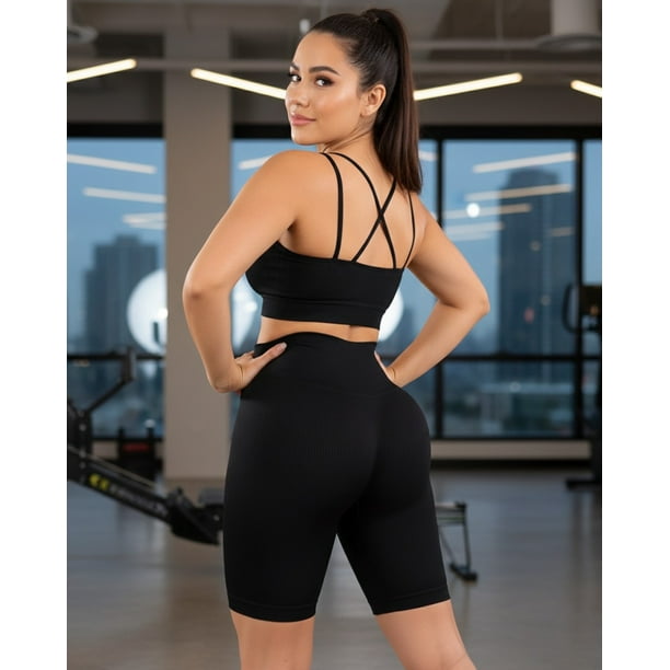 Conjunto Corto Deportivo Mujer Tirantes Fitness