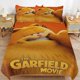 thumbnail image 1 of x391 Garfield Bed Duvet Cover Microfiber Bedding Sets 3D Printed Lightweight 3 Piece Comforter Sets, 1 Duvet Cover And 2 Pillow Shams for Kids Boys Girls 90"x90" jn391, 1 of 5
