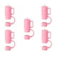 thumbnail image 2 of 5 Piezas De Cubiertas De Pajita De Silicona Lindos Tapones De Pajita 30 Cubiertas De Pajita De Taza De 40 Oz Rosa, 2 of 3