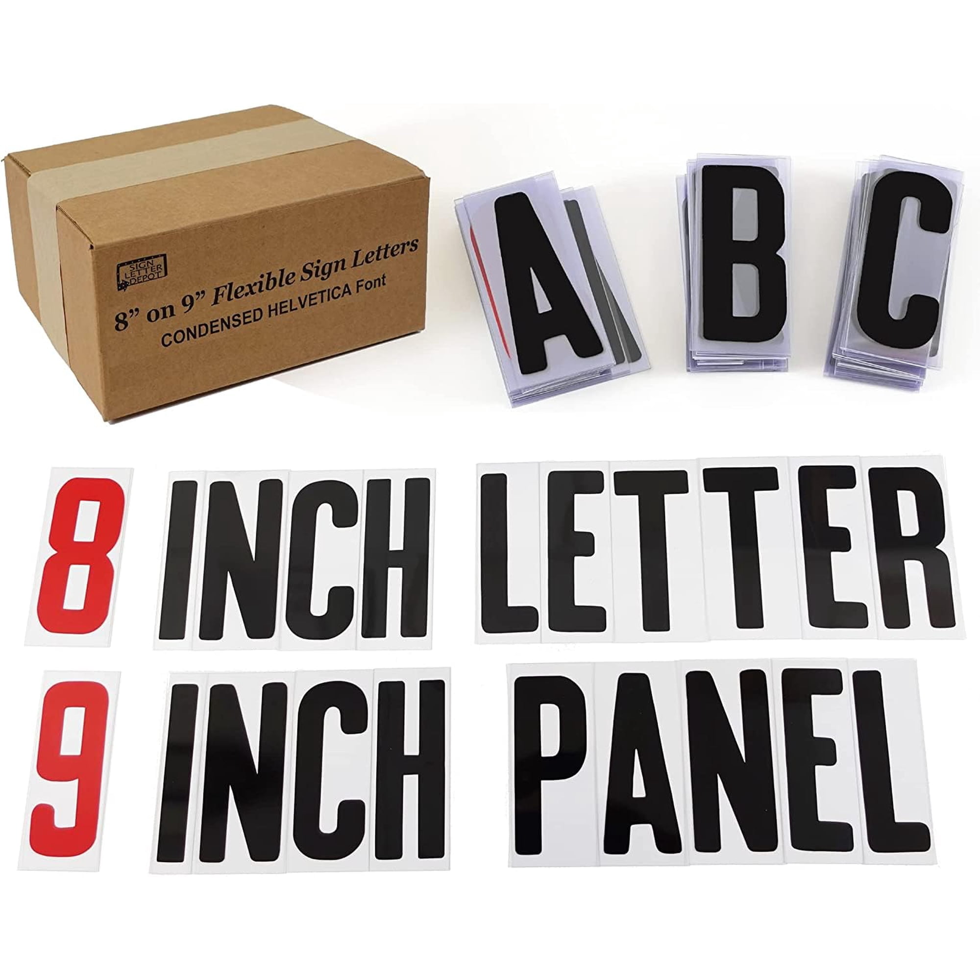 Sign Letter Depot - Letrero Con Letras De Marquesina, Depot Condensed Helvetica, 8 Pulgadas