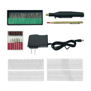 Ioensy - Pluma Micrograbadora Eléctrica, Minijuego De Herramientas De Grabado Diy Para Metal Cerámico, Ee. Uu.