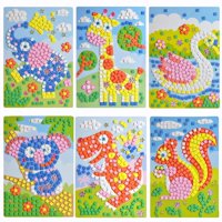 Rompecabezas Con Forma De Mosaico Ccinee Para Niños, 6 Unidades