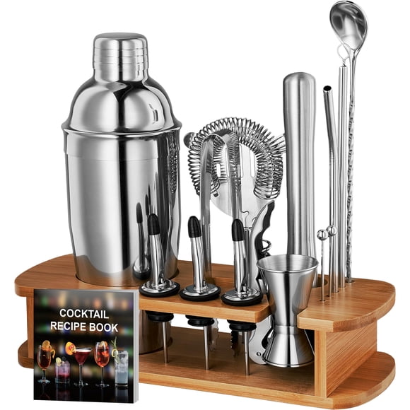 Set de coctelera FineDine, 17 piezas, acero inoxidable