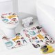 thumbnail image 4 of Betty Boop-theme 4-Piece Shower Curtain Set with Rugs, Waterproof Bathroom Decor Set Includes Bath Mat, U-Shaped Rug, Toilet Lid Cover and Curtain with Hooks, 4 of 6