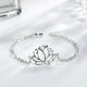 thumbnail image 2 of Pulsera flor de loto plata 925, 2 of 3