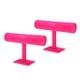 thumbnail image 1 of 2pcs T bar Joyería Pulsera Brazalete Reloj Soporte De Exhibición Soporte Rosa Fuerte, 1 of 5