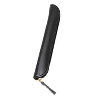 Magideal - Estuche De Lápices Portalápices Bolsa Para Bolígrafos Caja De Papelería De Cuero Pu Con Diseño Delgado Y Portátil Adecuado Para La Escuela La Oficina Negro