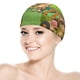 thumbnail image 5 of Leo: Guardabosques de la vida salvaje Gorro de Natación de Licra, Gorro de Baño de Tela Cómoda, Gorro Elástico Antideslizante para Hombres, Mujeres y Niños, 5 of 6