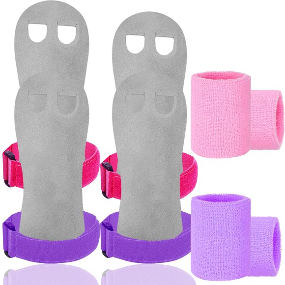 Empunaduras de Gimnasia Amrta 2 pares color púrpura-rosa Talla M