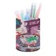 thumbnail image 1 of La Casa Foster para Amigos Imaginarios-theme Cylinder Pen Holder Pencil Organizer with Flannel Lining PVC Leather Material Cardboard Base for study work 10*8CM, 1 of 6