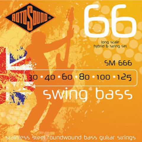 Rotosound - Set Bajo Eléctrico Swing Bass 6 30-125 Sm666