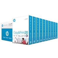 Hp Papers - Papel Para Impresora Hp Copy&Print, 20 Libras, 8,5 X 11, 92, Brillante, 10 Resmas