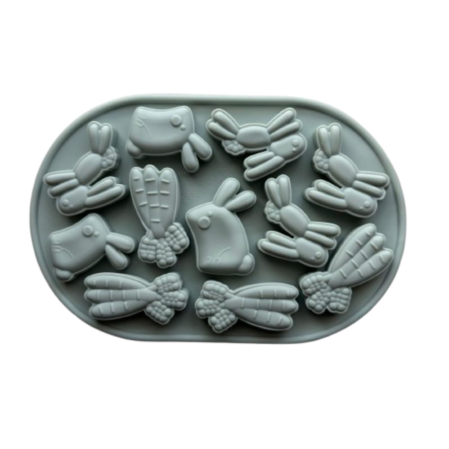 Genérico - Molde Silicona Conejitos De Pascua Diseño B