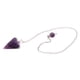 thumbnail image 1 of Péndulo De Piedra Natural Cono De Adivinación 6 Facetas Cristal Joyas Regalos Púrpura, 1 of 5